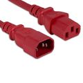 Enet C13 To C14 6Ft Red Pwr Extension Cord C13C14-RD-6F-ENC